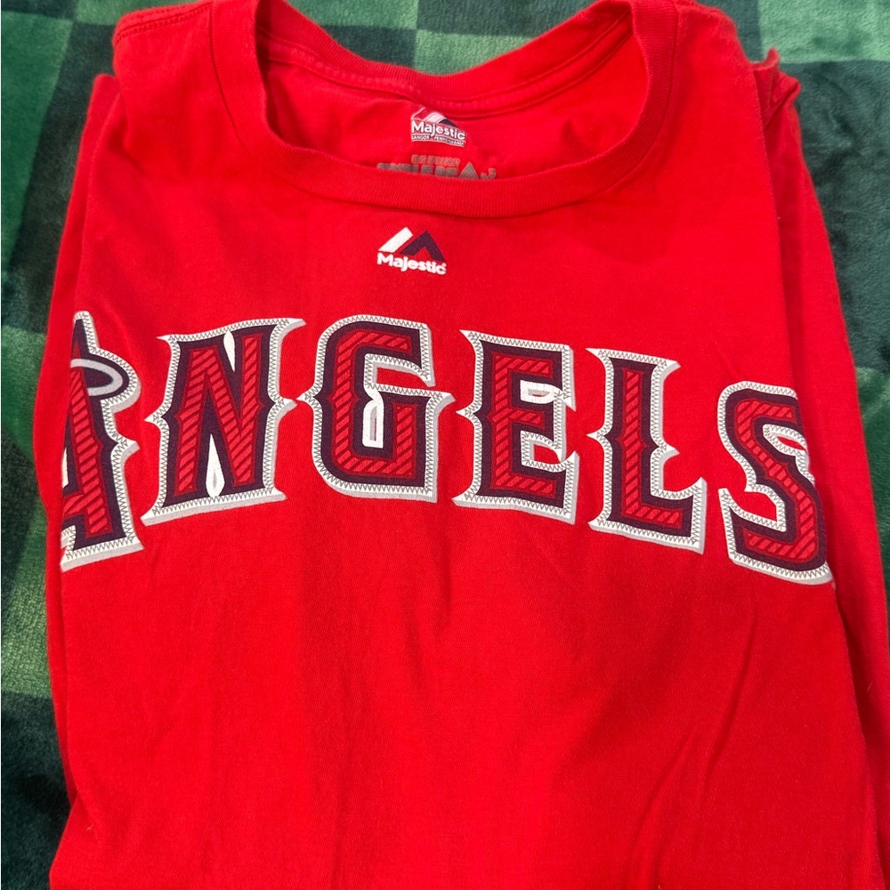 Majestic Red Angels Tee Trout 27